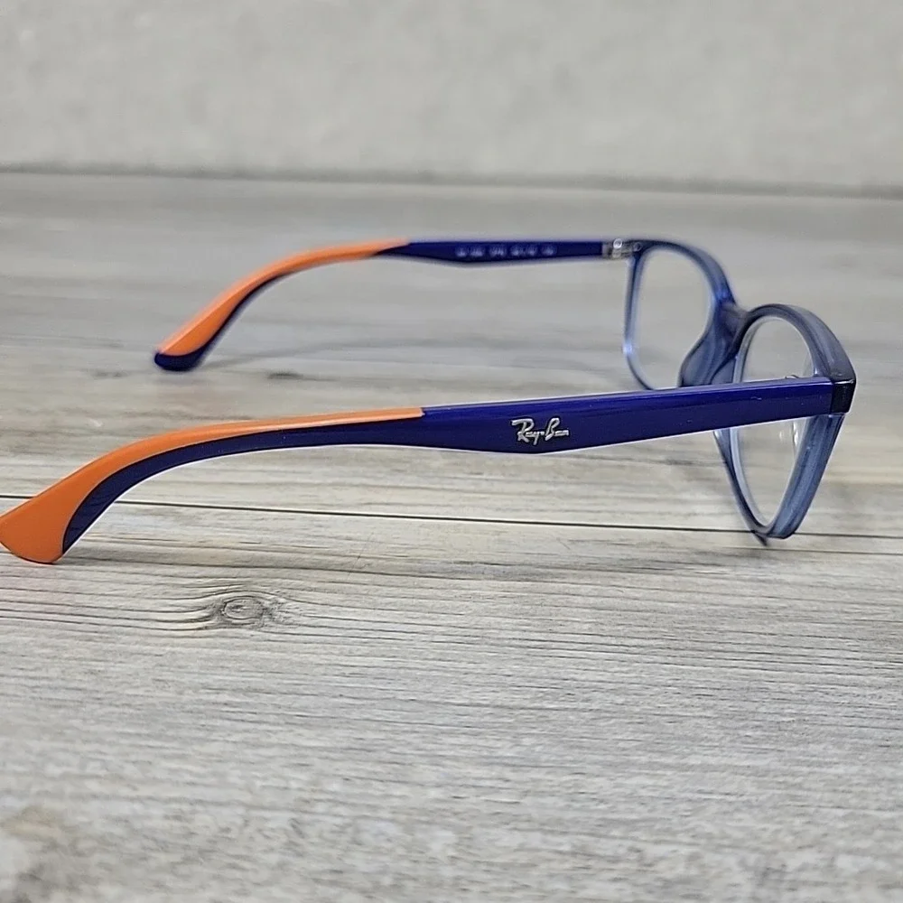 Ray-Ban Jr RB 1586 3775 Eyeglasses Frames Blue Orange  49-16 130mm Full Rim Kids